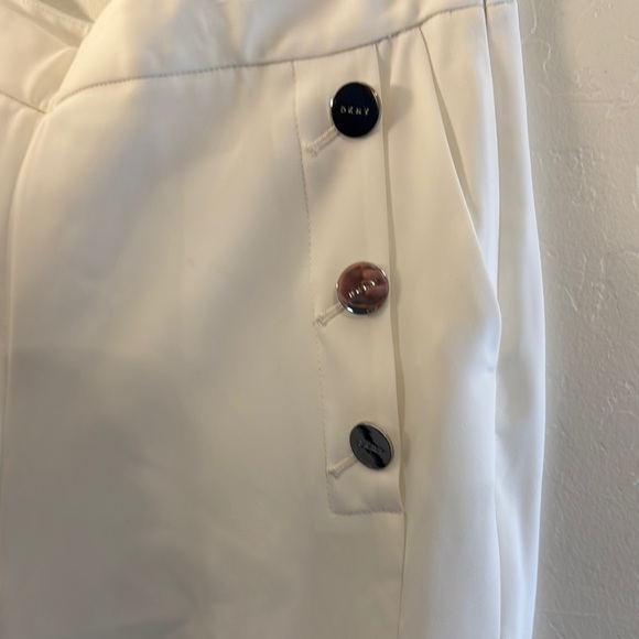 DKNY White Wide Leg Pants - Picture 2 of 5